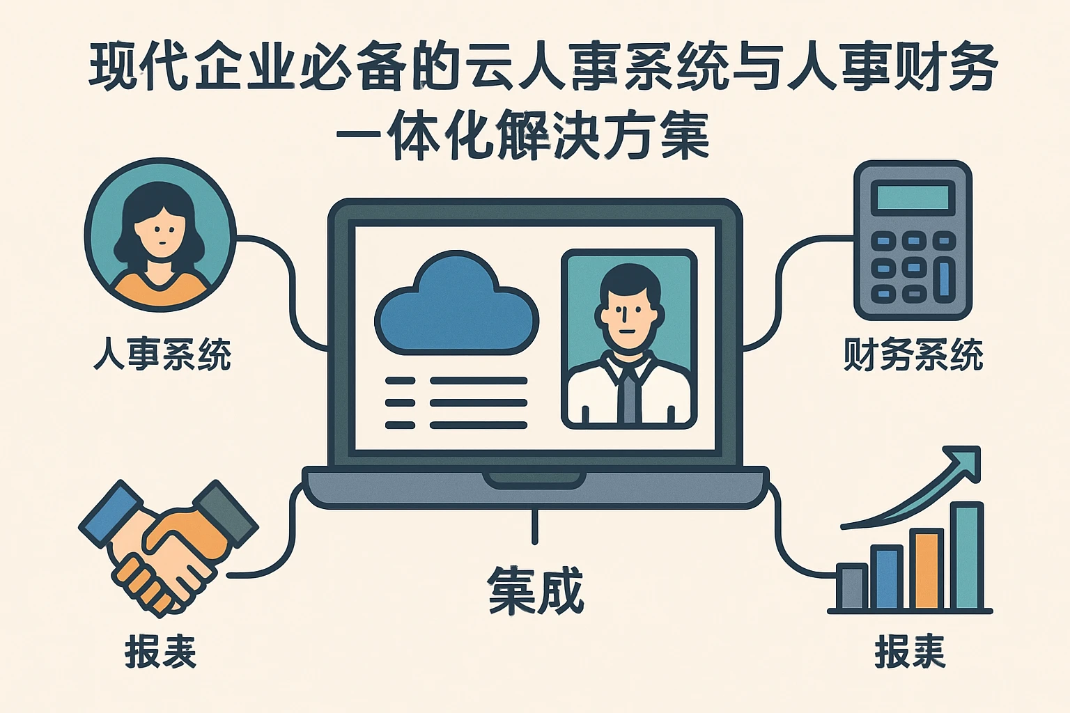 现代企业必备的云人事系统与人事财务一体化解决方案