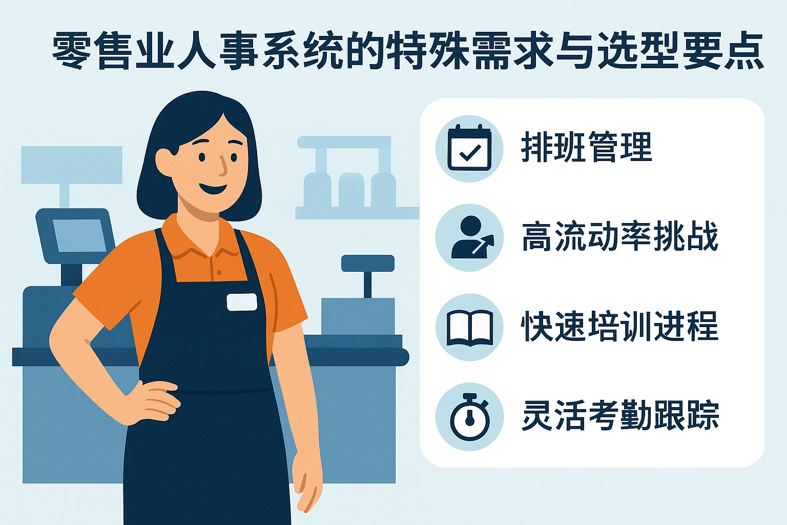 零售业人事系统的特殊需求与选型要点