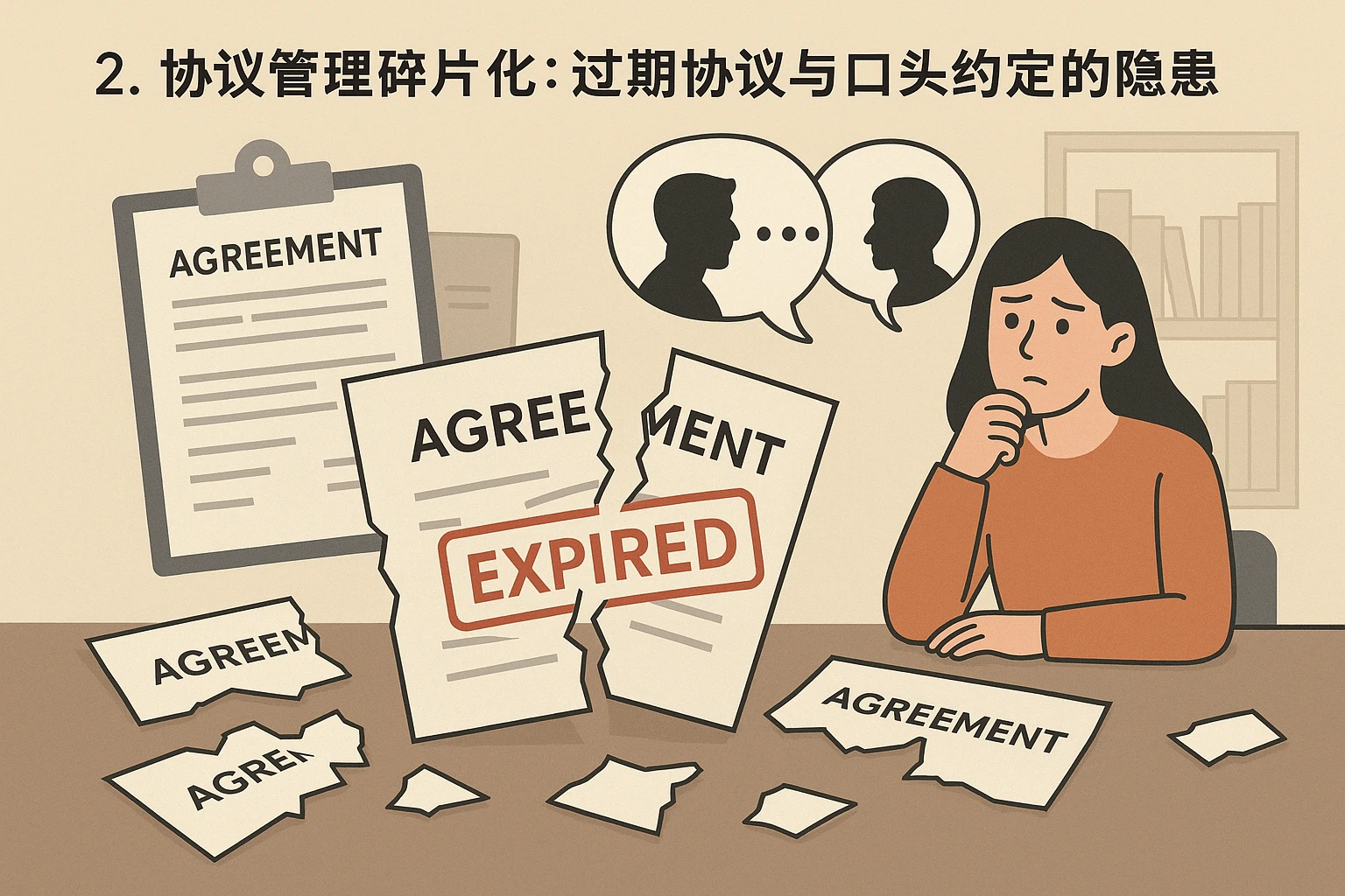 2. 协议管理碎片化：过期协议与口头约定的隐患