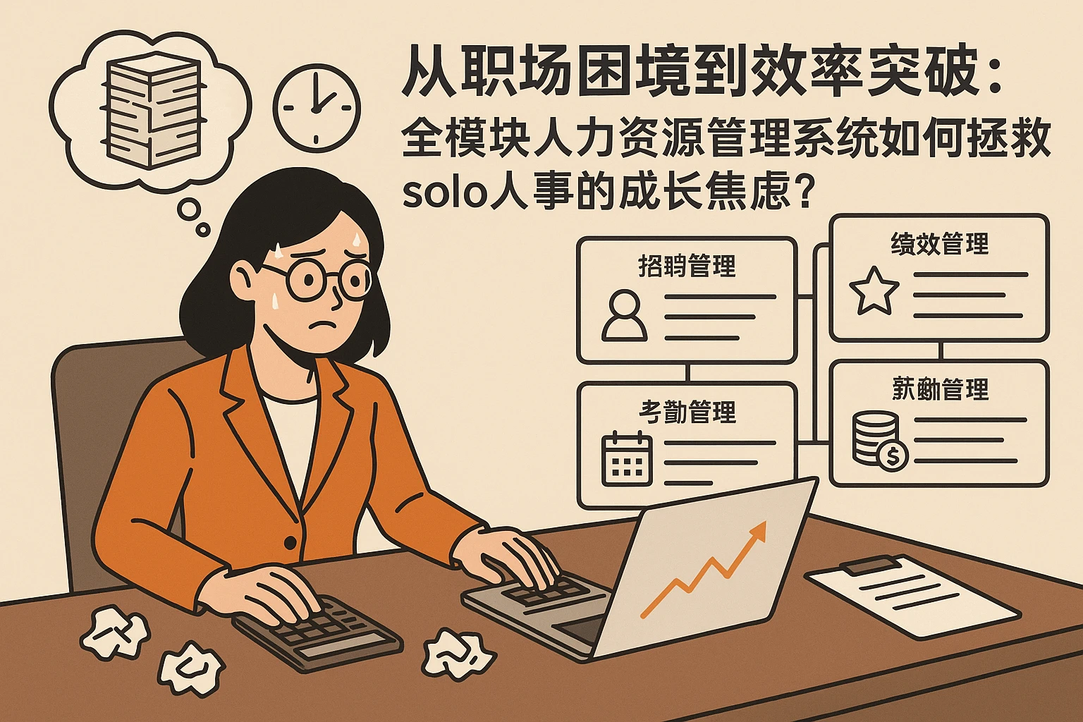 从职场困境到效率突破：全模块人力资源管理系统如何拯救 solo 人事的成长焦虑？