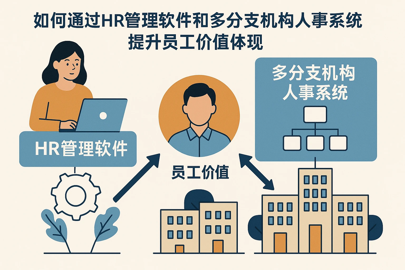 如何通过HR管理软件和多分支机构人事系统提升员工价值体现
