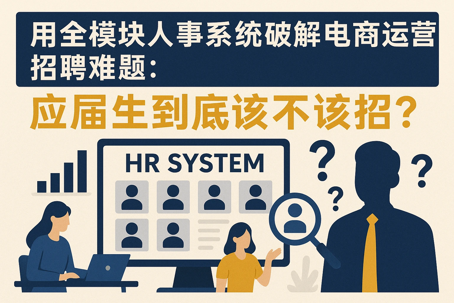 用全模块人事系统破解电商运营招聘难题:应届生到底该不该招?