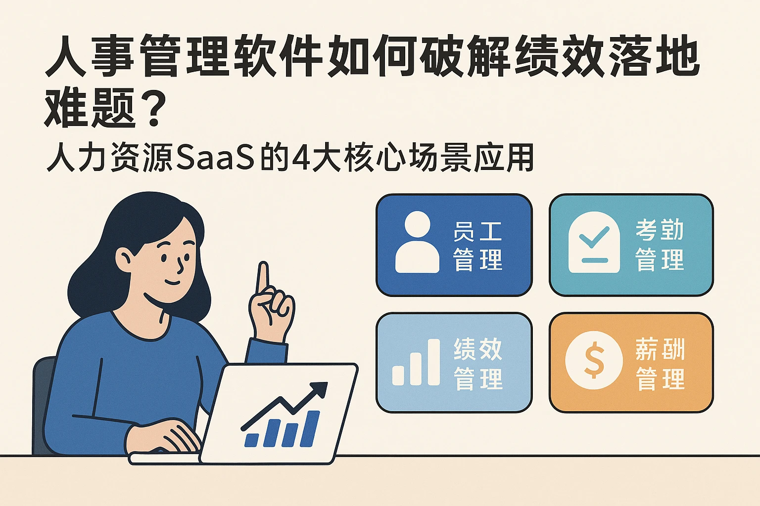 人事管理软件如何破解绩效落地难题?人力资源SaaS的4大核心场景应用