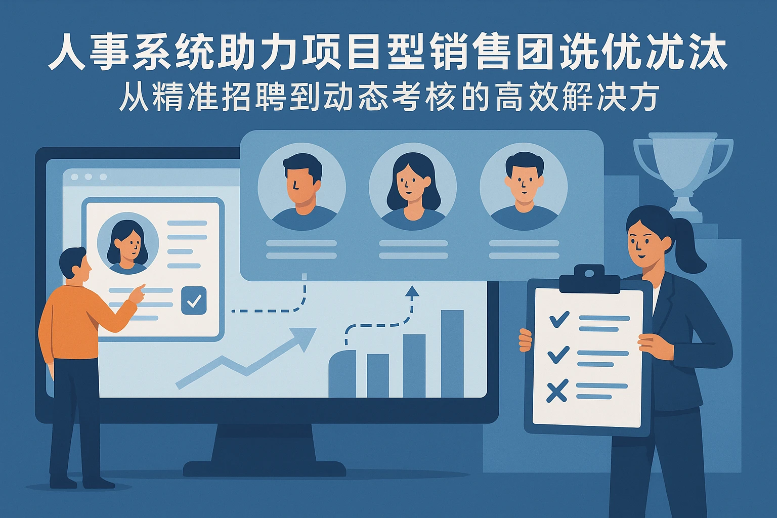 人事系统助力项目型销售团队优胜劣汰：从精准招聘到动态考核的高效解决方案