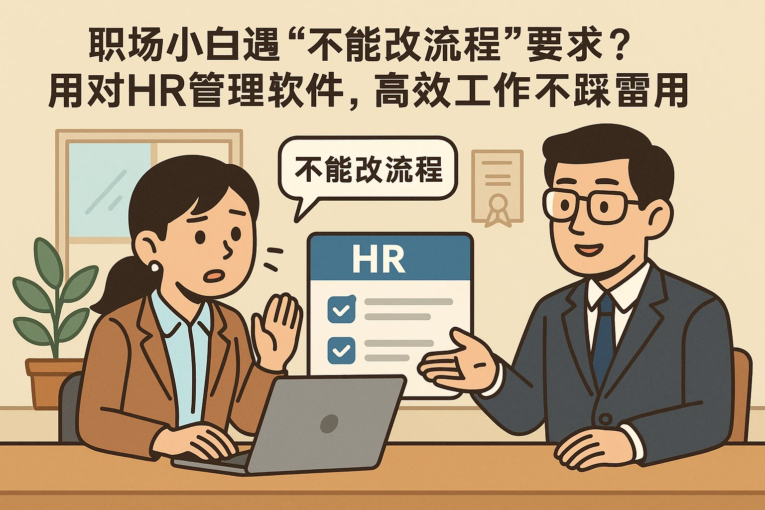 职场小白遇“不能改流程”要求?用对HR管理软件,高效工作不踩雷