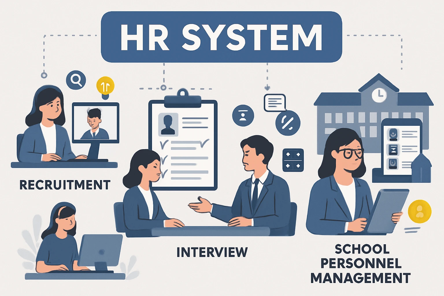 HR系统赋能人力资源日常工作:从招聘到学校人事管理的全流程解决方案