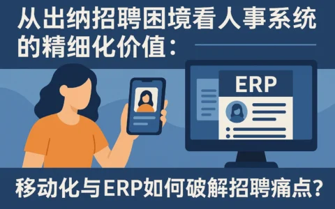 从出纳招聘困境看人事系统的精细化价值：移动化与ERP如何破解招聘痛点？