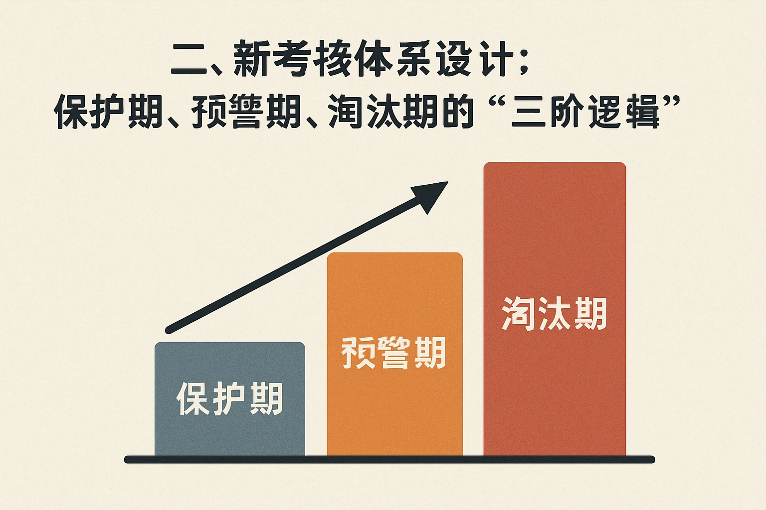 二、新考核体系设计：保护期、预警期、淘汰期的“三阶逻辑”