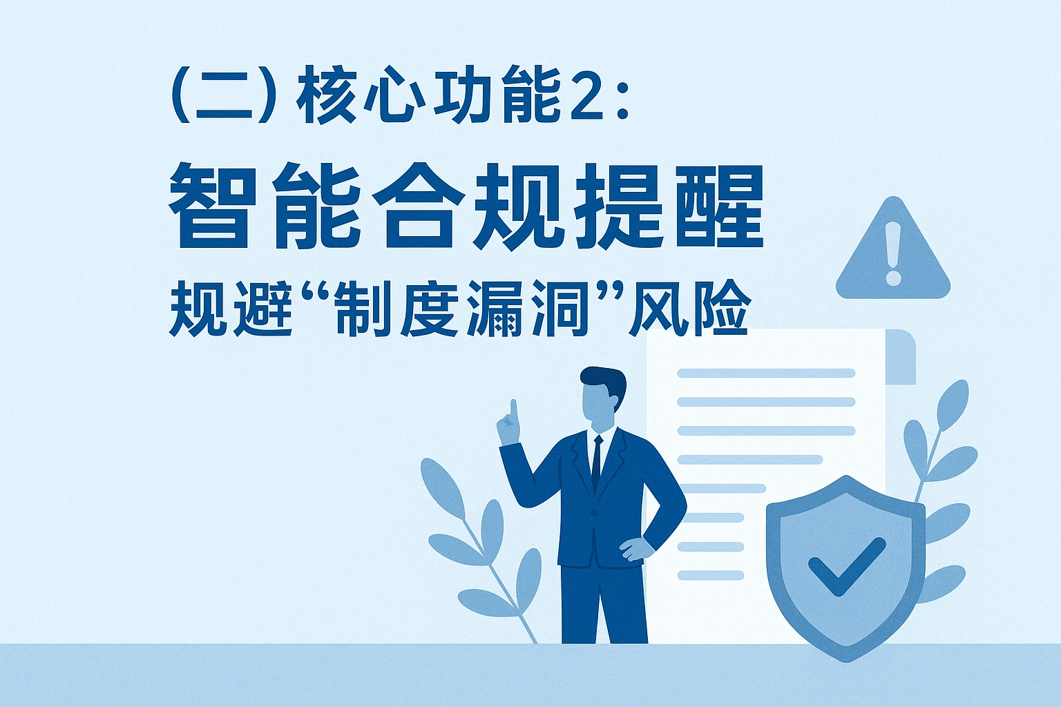 （二）核心功能2：智能合规提醒，规避“制度漏洞”风险