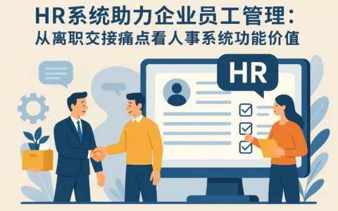 HR系统助力企业员工管理:从离职交接痛点看人事系统功能价值