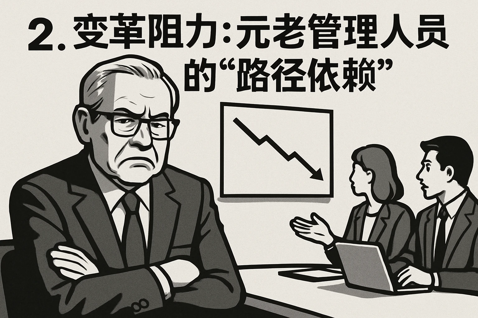 2. 变革阻力：元老管理人员的“路径依赖”