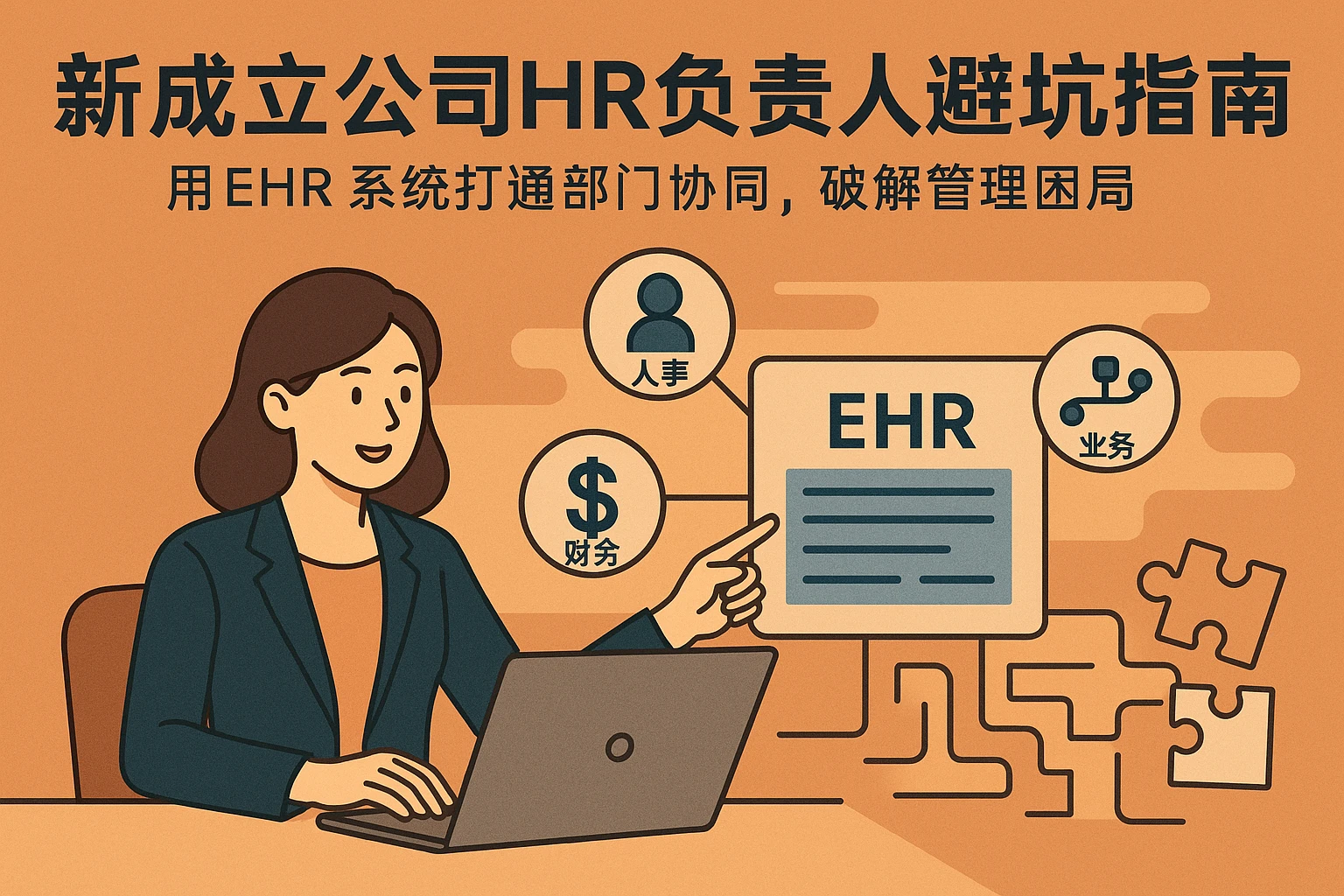 新成立公司HR负责人避坑指南:用EHR系统打通部门协同,破解管理困局