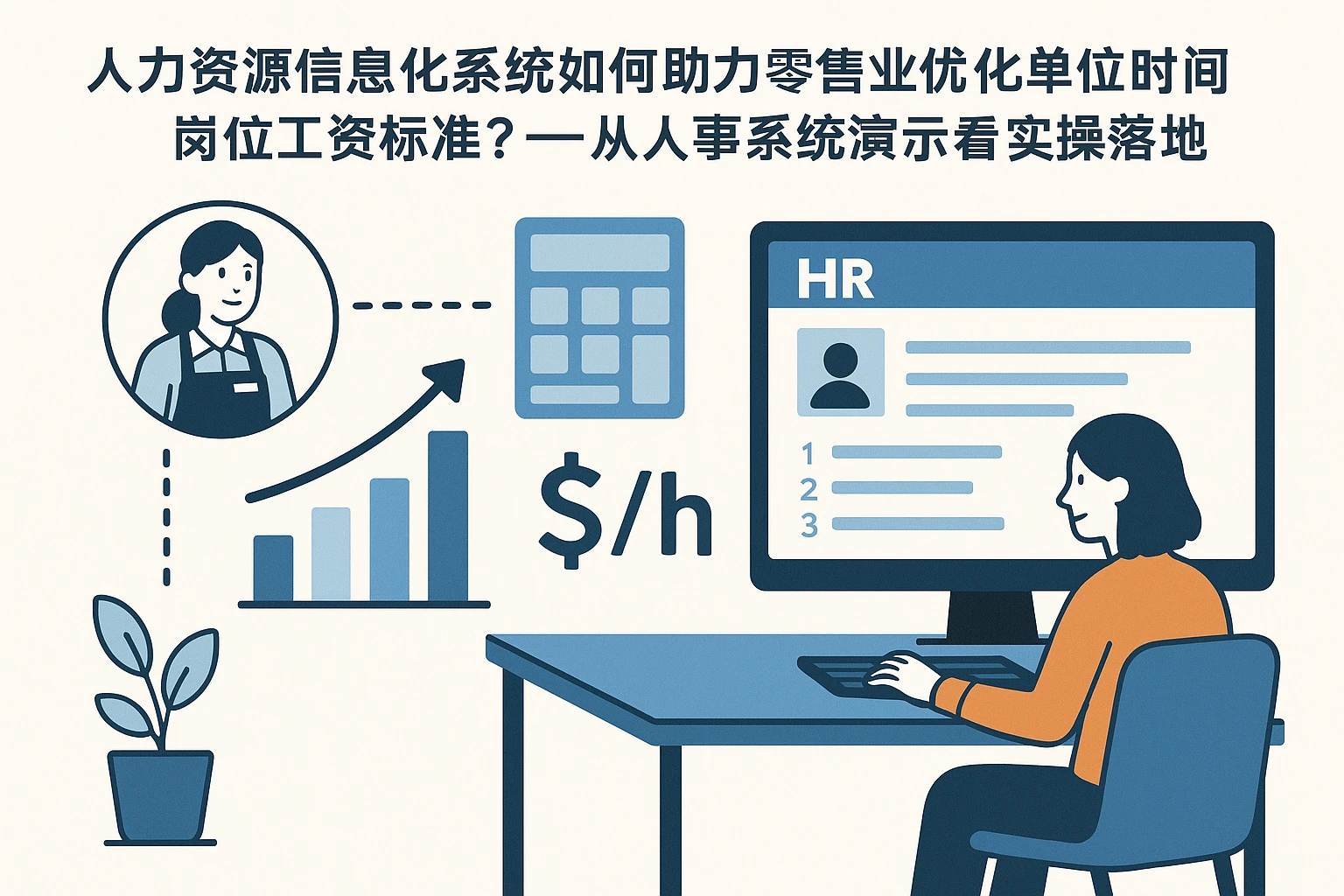 人力资源信息化系统如何助力零售业优化单位时间岗位工资标准?——从人事系统演示看实操落地