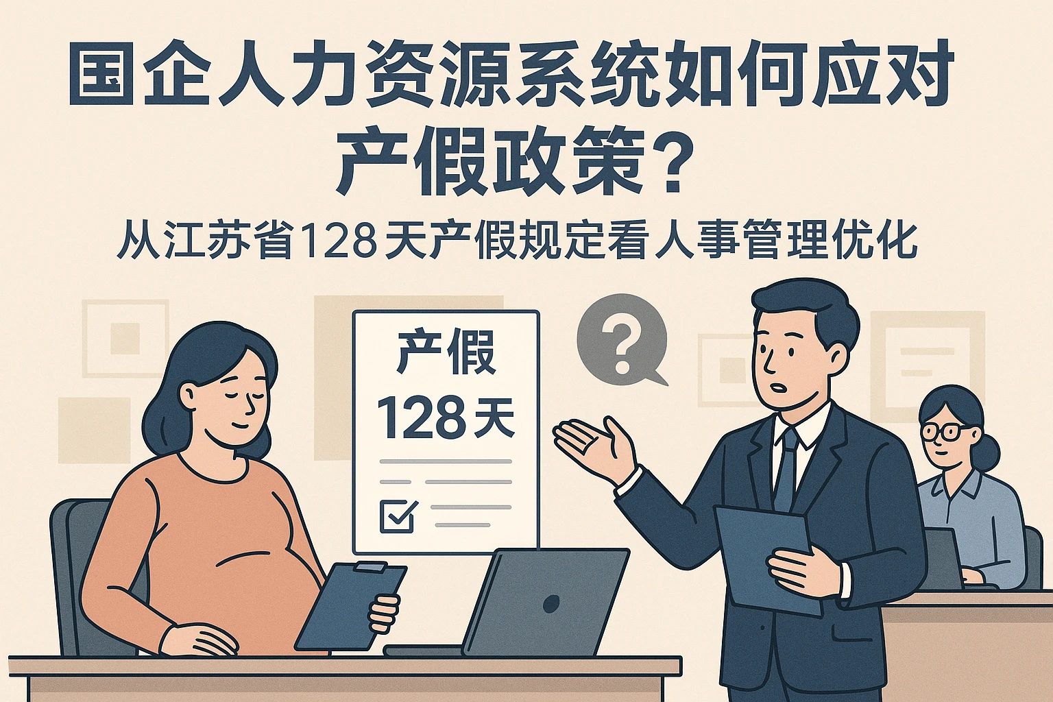 国企人力资源系统如何应对产假政策?从江苏省128天产假规定看人事管理优化