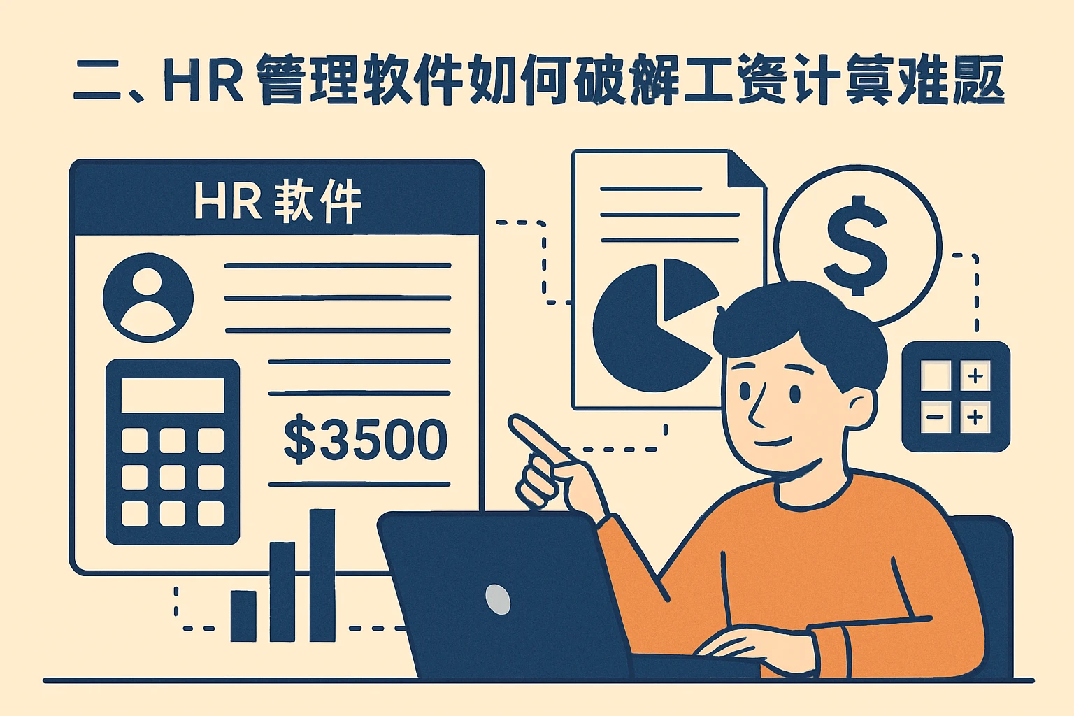 二、HR管理软件如何破解工资计算难题