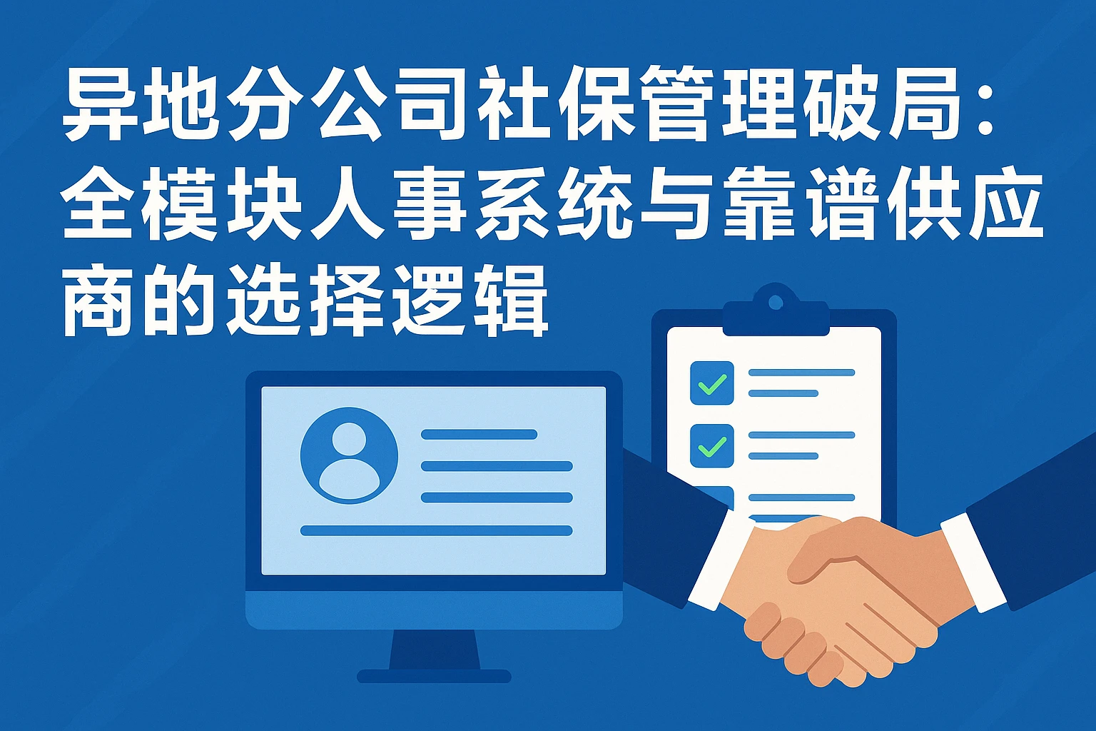 异地分公司社保管理破局：全模块人事系统与靠谱供应商的选择逻辑