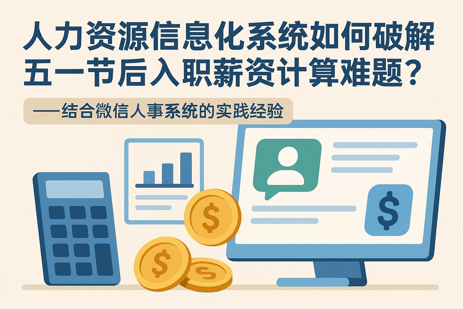 人力资源信息化系统如何破解五一节后入职薪资计算难题？——结合微信人事系统的实践经验