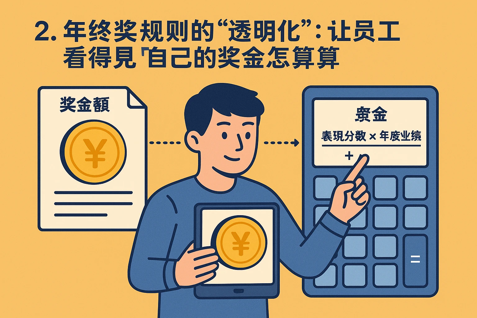 2. 年终奖规则的“透明化”：让员工“看得见”自己的奖金怎么算
