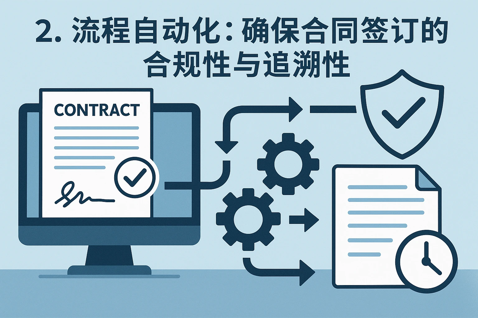 2. 流程自动化：确保合同签订的合规性与追溯性