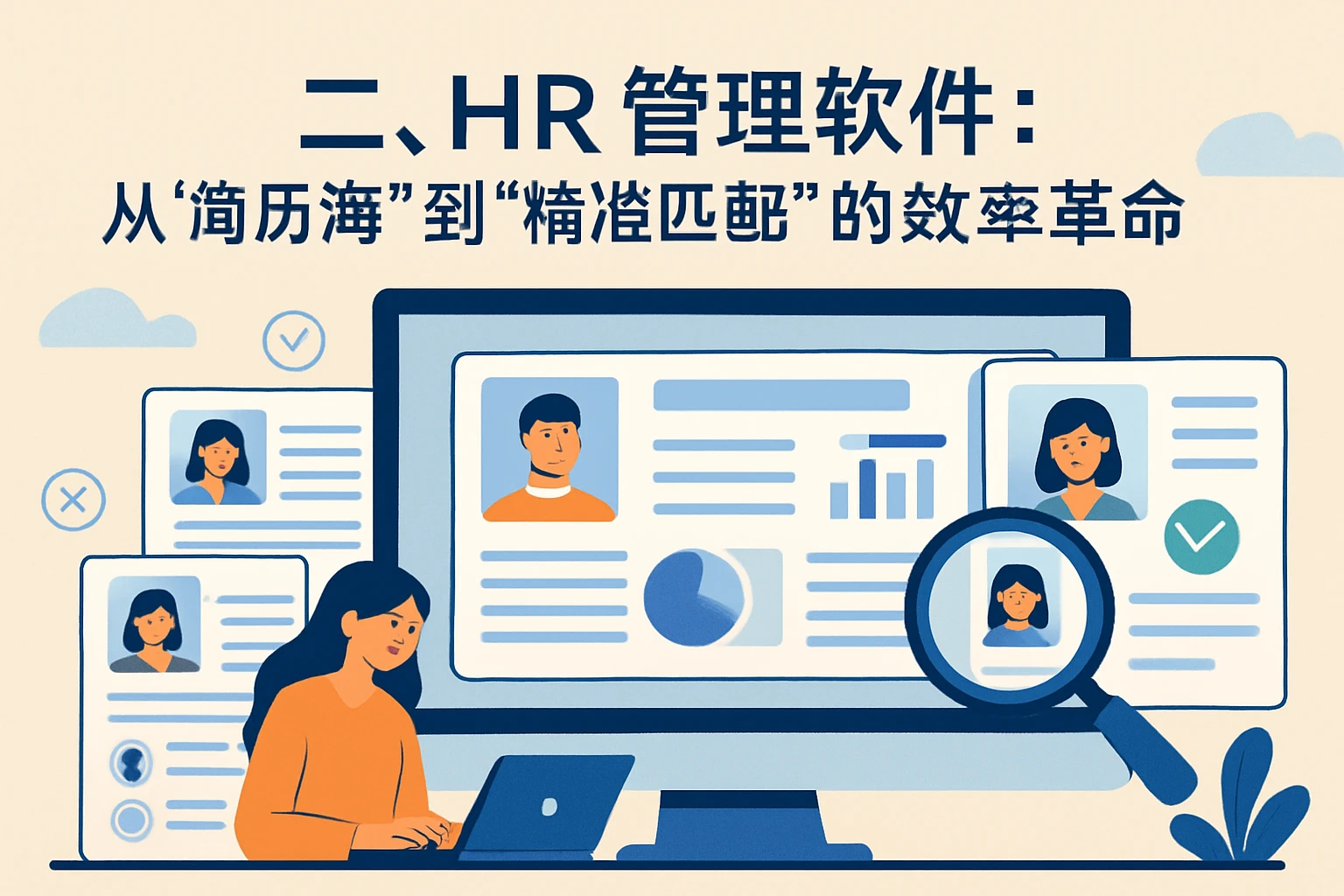二、HR管理软件:从“简历海”到“精准匹配”的效率革命