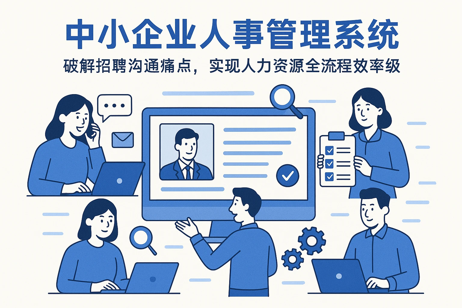 中小企业人事管理系统:破解招聘沟通痛点,实现人力资源全流程效率升级