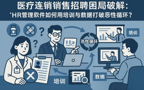 医疗连锁销售招聘困局破解：HR管理软件如何用培训与数据打破恶性循环？