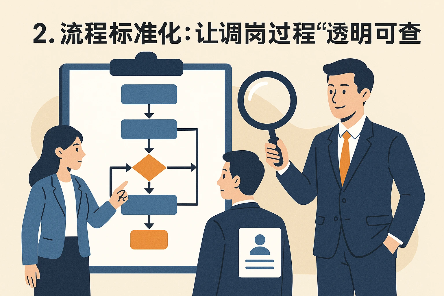 2. 流程标准化：让调岗过程“透明”可查