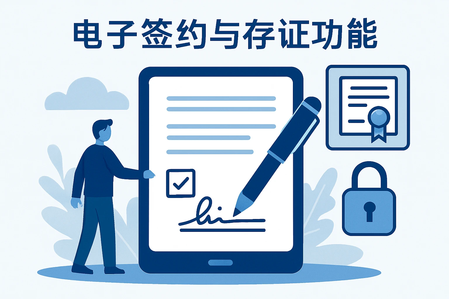 电子签约与存证功能