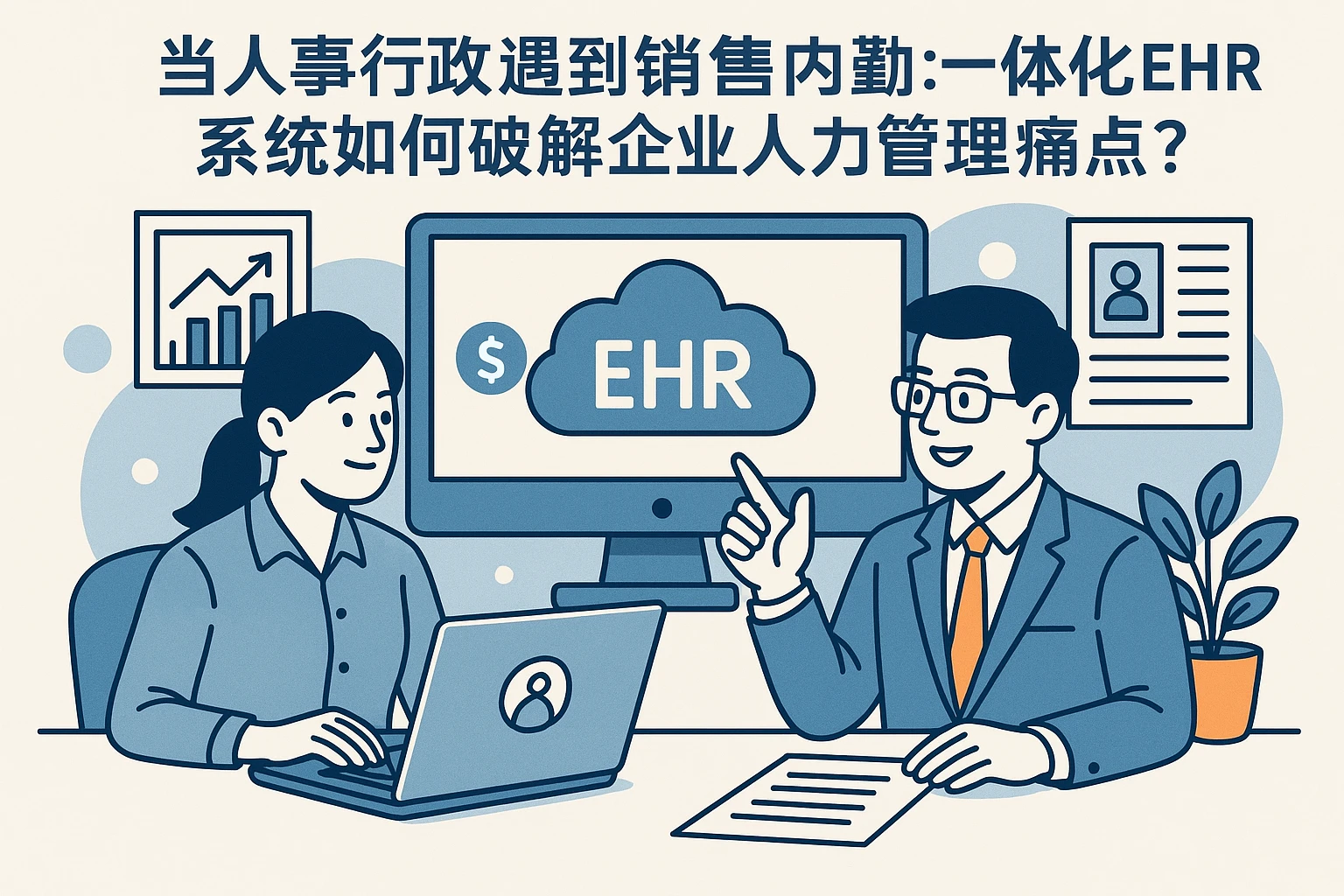 当人事行政遇到销售内勤：一体化EHR系统如何破解企业人力管理痛点？