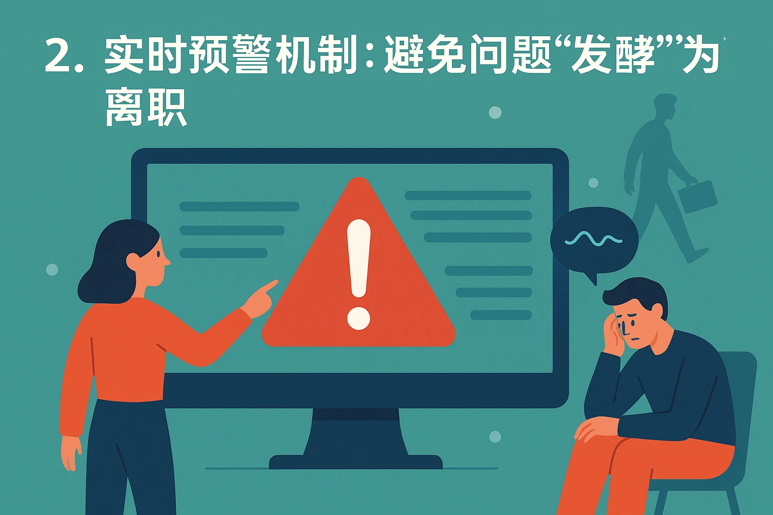 2. 实时预警机制：避免问题“发酵”为离职