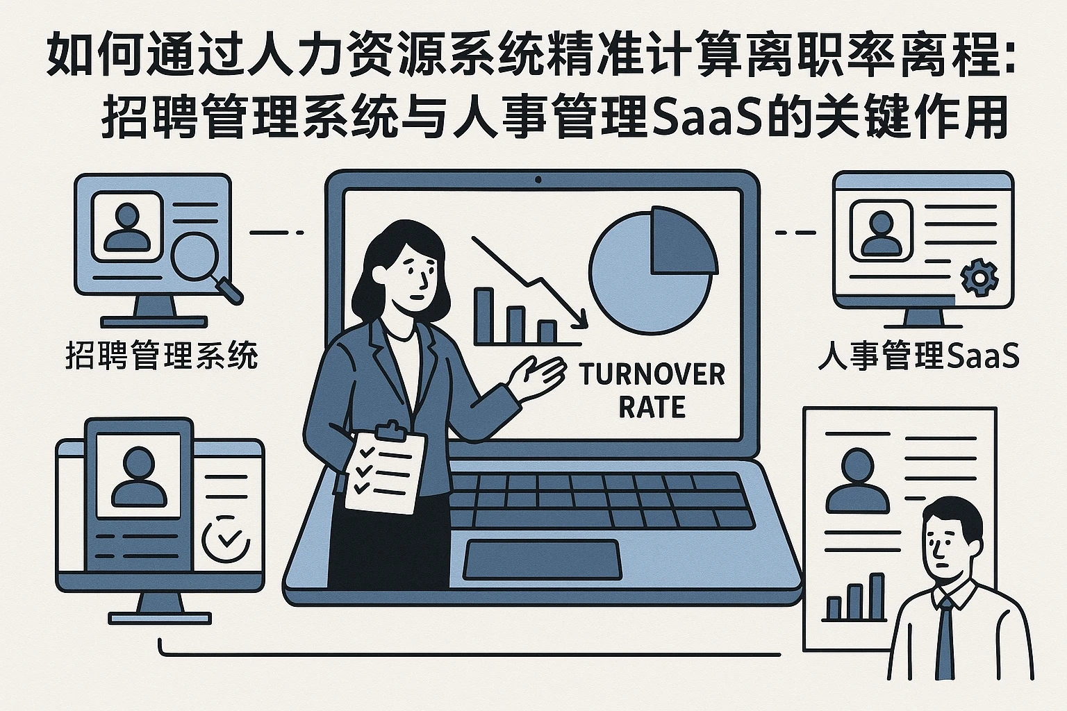 如何通过人力资源系统精准计算离职率:招聘管理系统与人事管理SaaS的关键作用