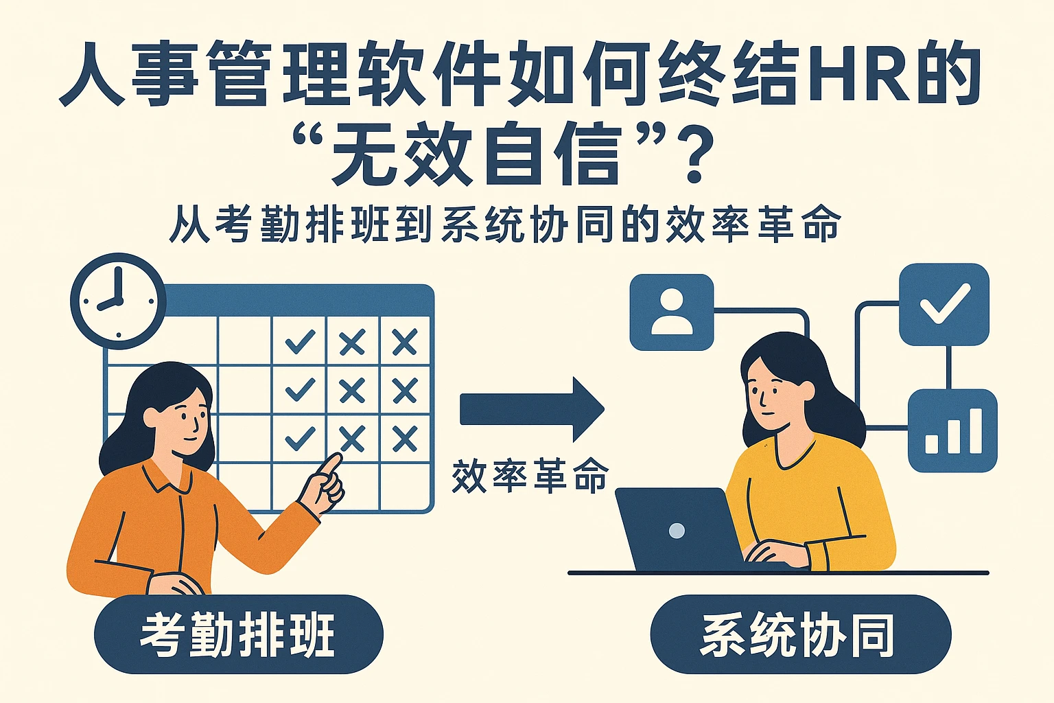 人事管理软件如何终结HR的“无效自信”？从考勤排班到系统协同的效率革命