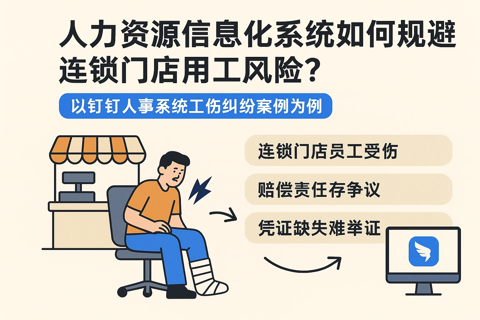 人力资源信息化系统如何规避连锁门店用工风险?以钉钉人事系统工伤纠纷案例为例