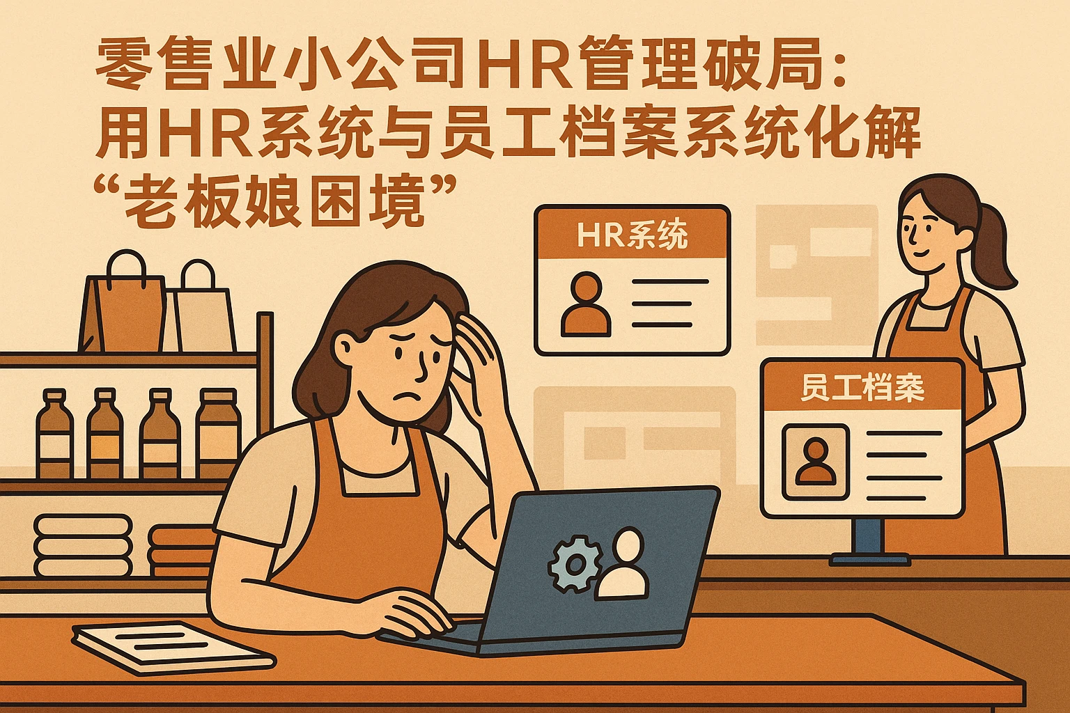 零售业小公司HR管理破局：用HR系统与员工档案系统化解“老板娘困境”