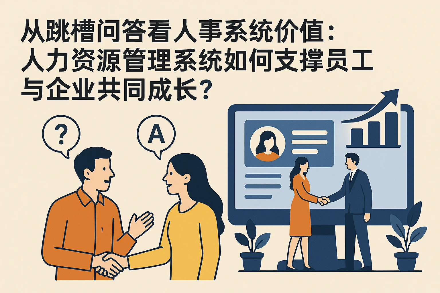 从跳槽问答看人事系统价值：人力资源管理系统如何支撑员工与企业共同成长？