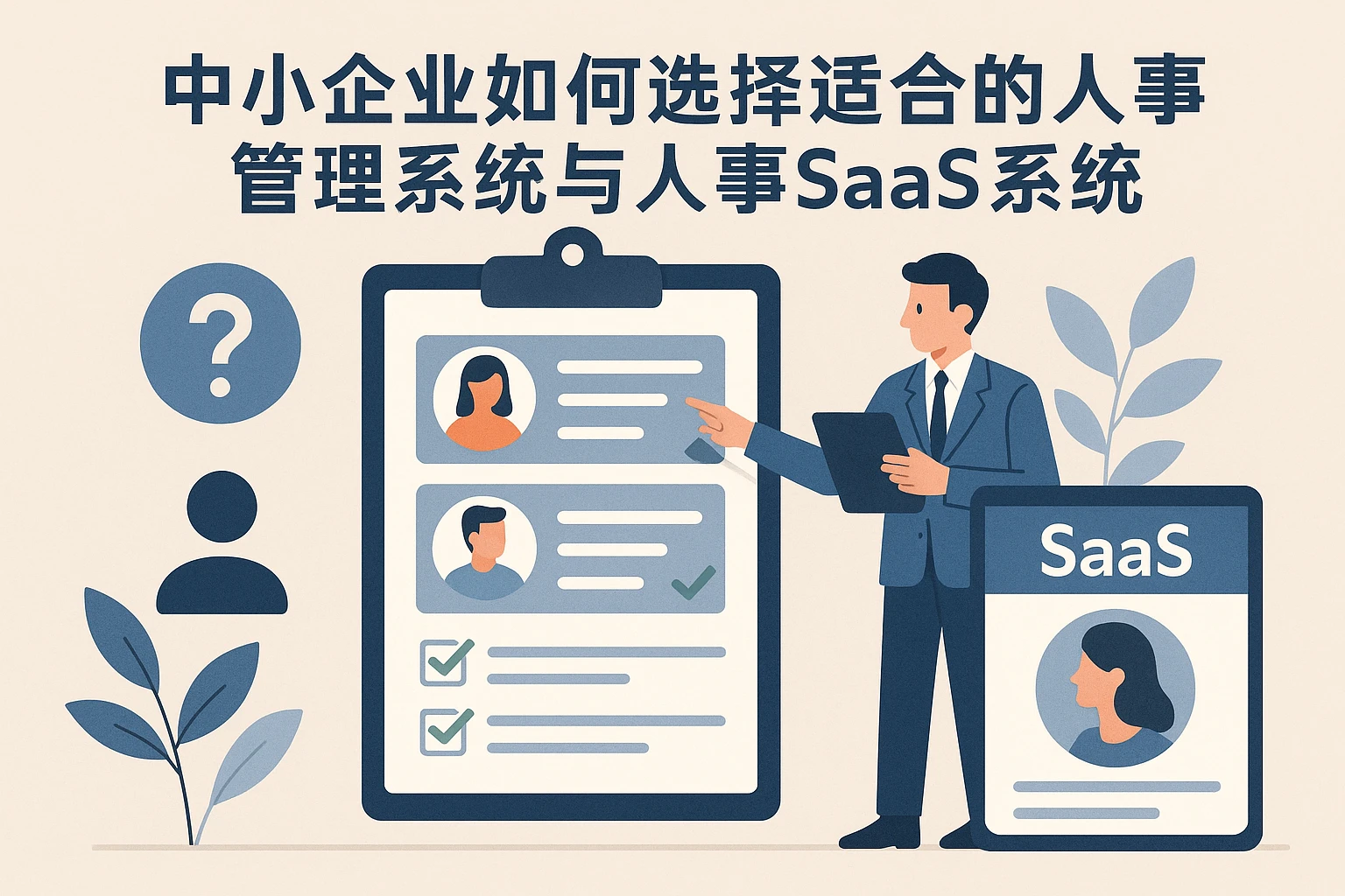 中小企业如何选择适合的人事管理系统与人事SaaS系统