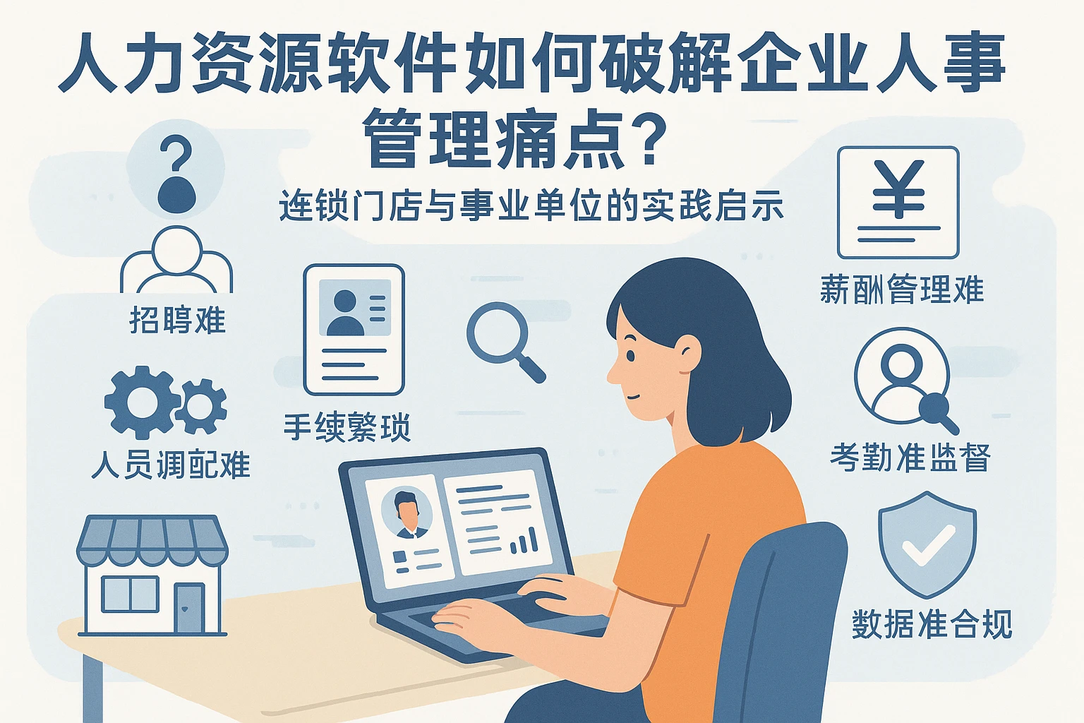 人力资源软件如何破解企业人事管理痛点？连锁门店与事业单位的实践启示