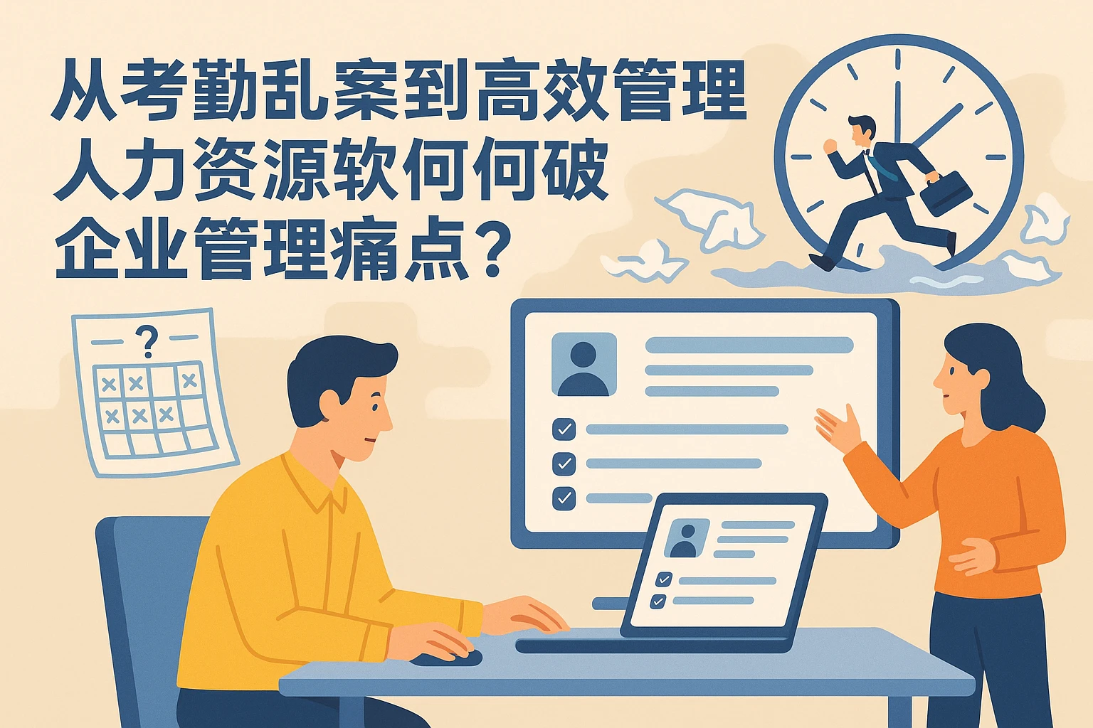从考勤乱象到高效管理:人力资源软件如何破解企业管理痛点?