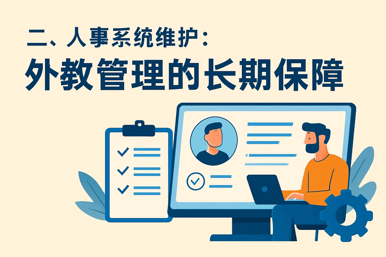 二、人事系统维护：外教管理的长期保障