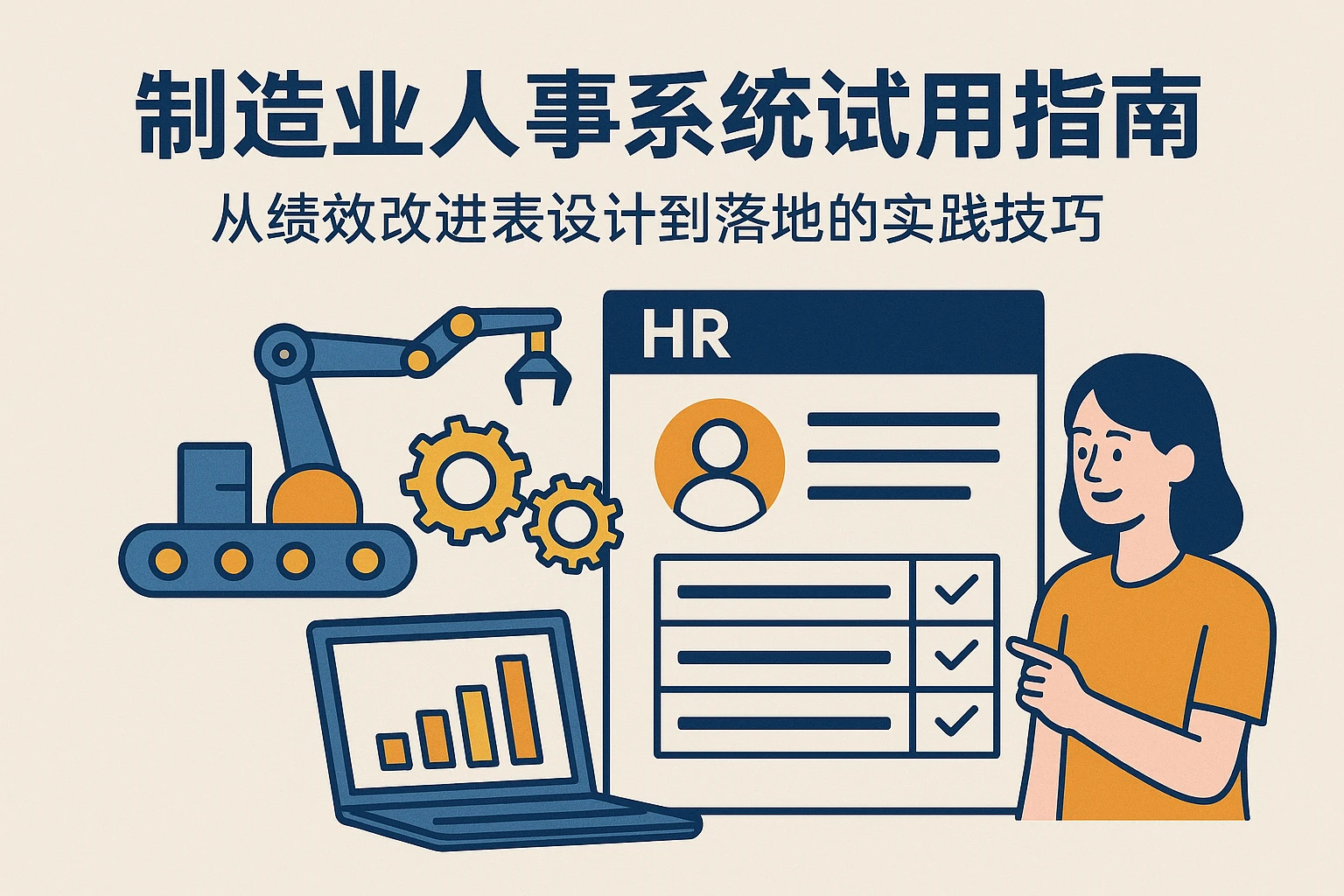 制造业人事系统试用指南:从绩效改进表设计到落地的实践技巧