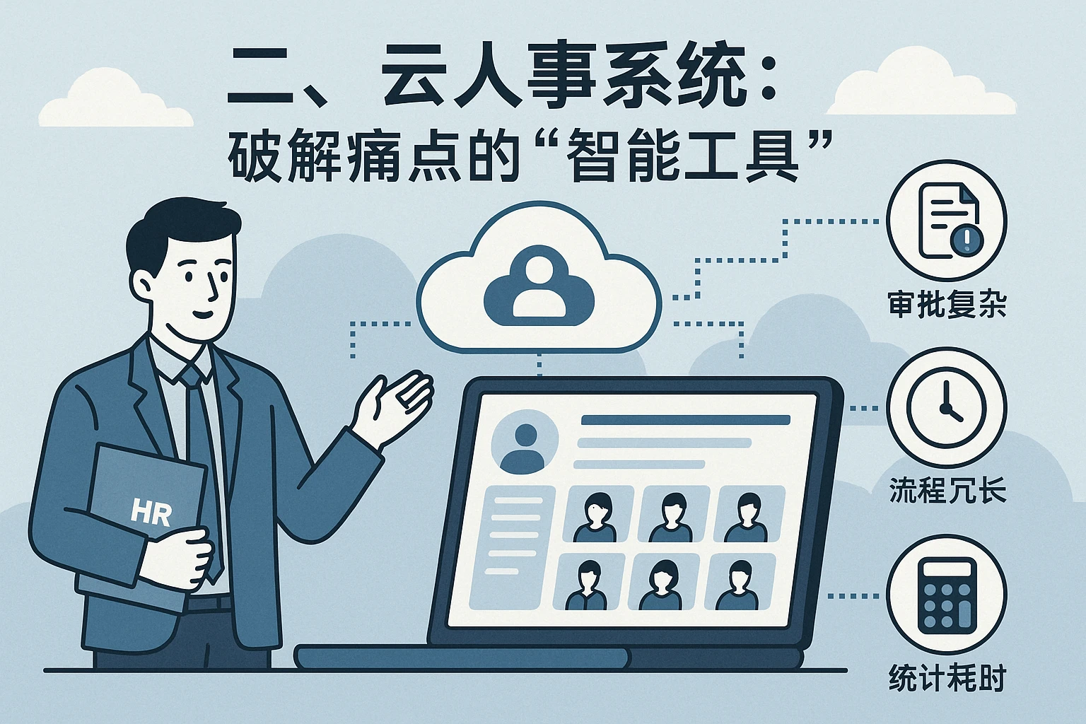 二、云人事系统：破解痛点的“智能工具”