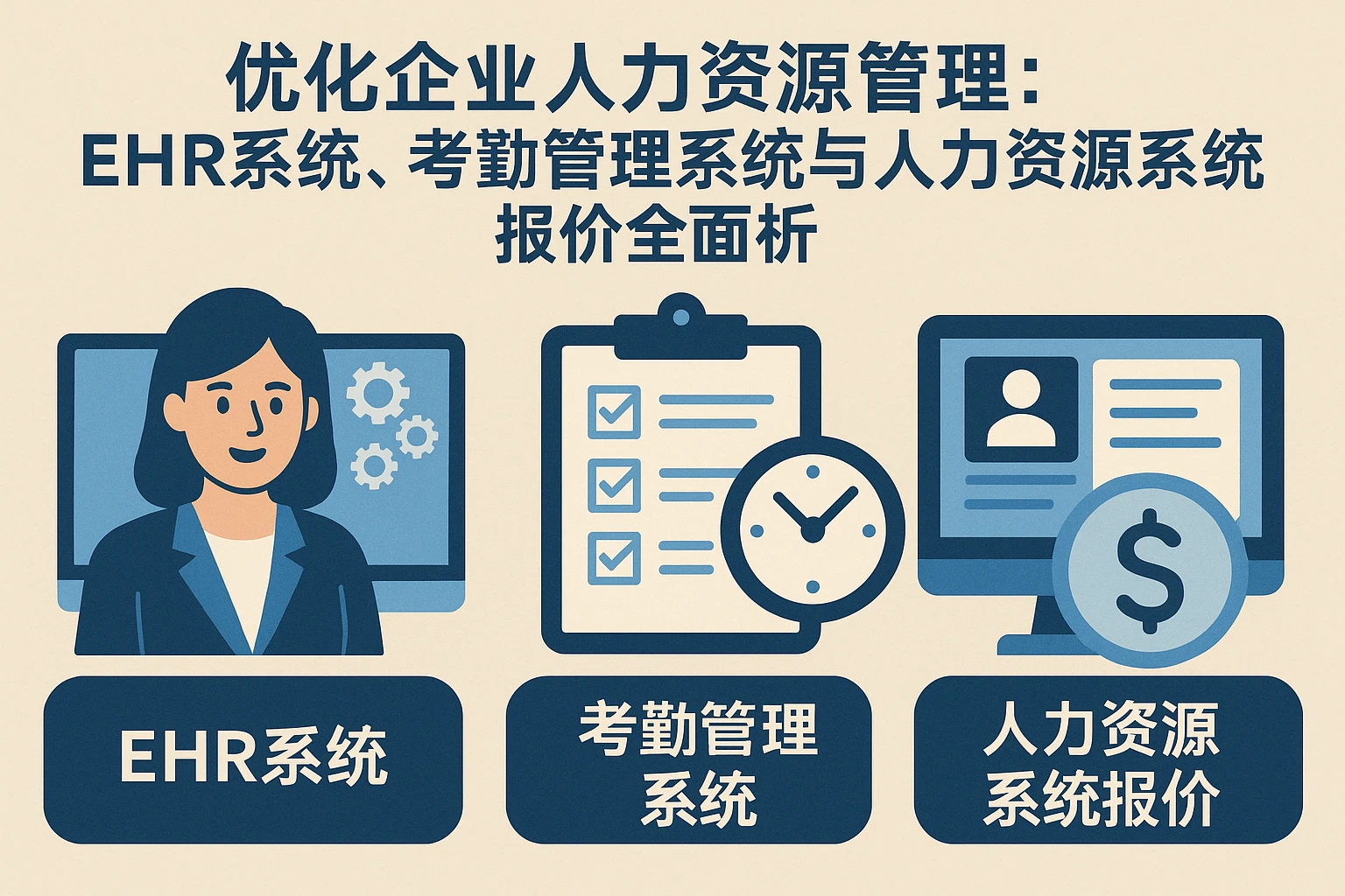 优化企业人力资源管理：EHR系统、考勤管理系统与人力资源系统报价全面解析