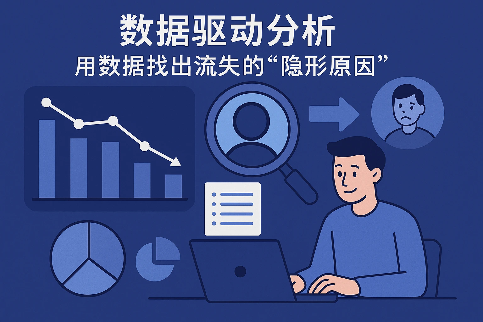 2. 数据驱动分析：用数据找出流失的“隐形原因”