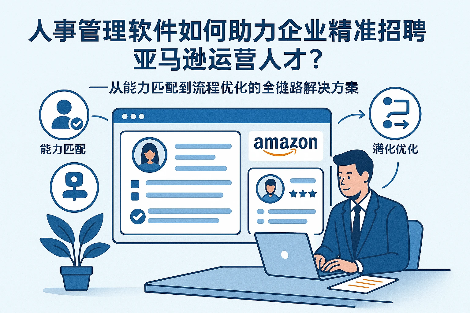 人事管理软件如何助力企业精准招聘亚马逊运营人才?——从能力匹配到流程优化的全链路解决方案
