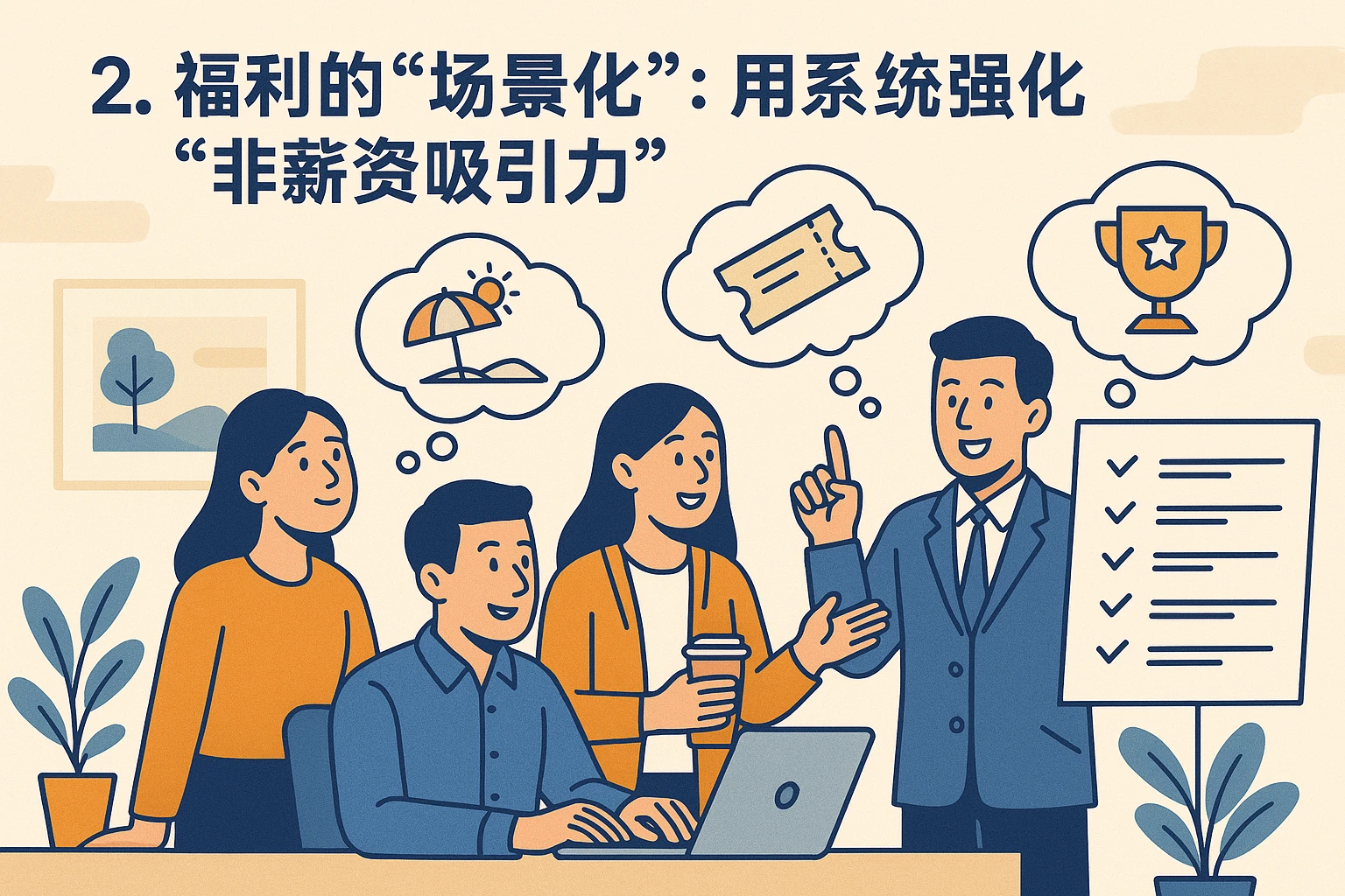 2. 福利的“场景化”：用系统强化“非薪资吸引力”