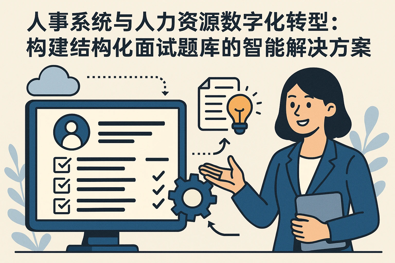 人事系统与人力资源数字化转型:构建结构化面试题库的智能解决方案