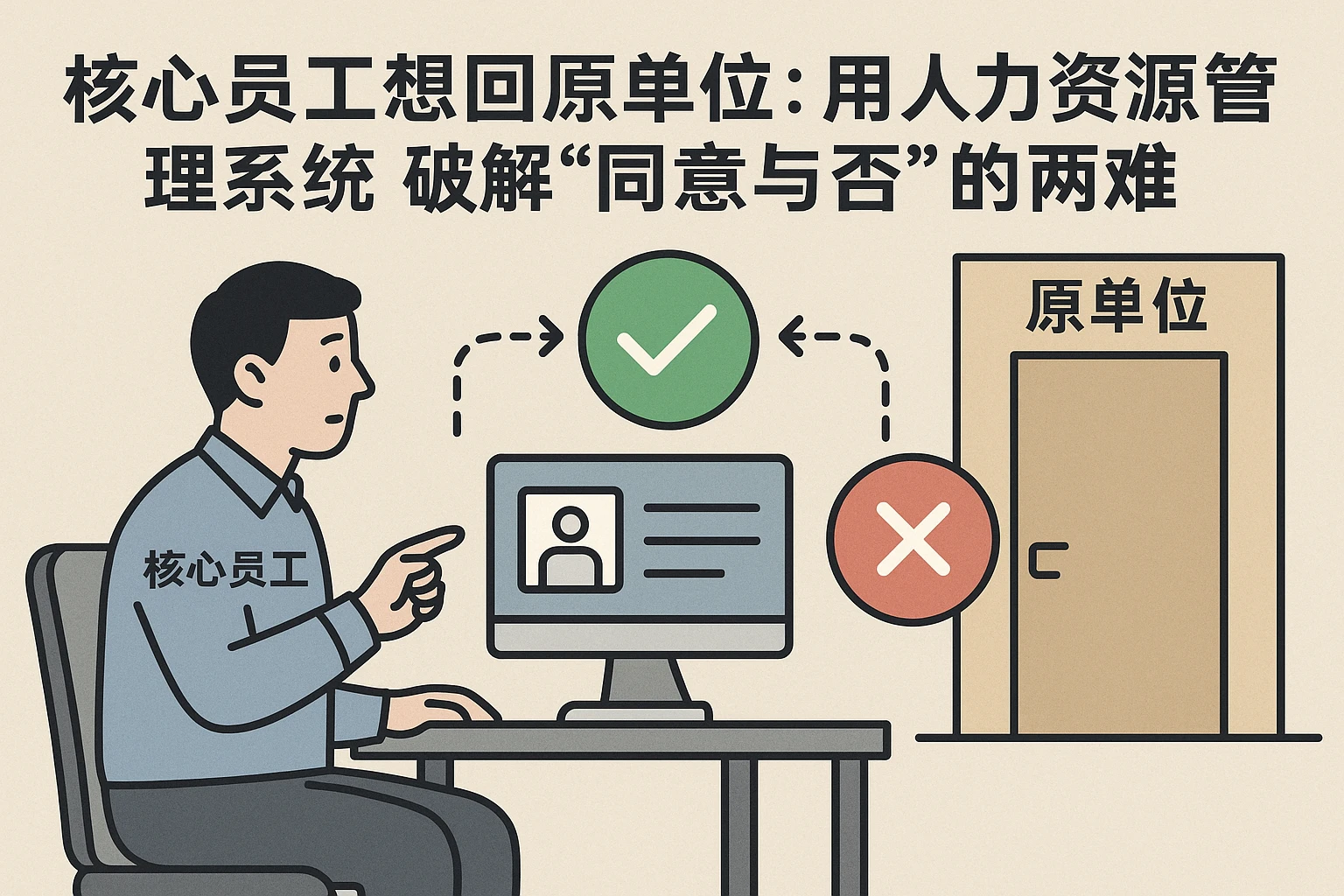 核心员工想回原单位：用人力资源管理系统破解“同意与否”的两难