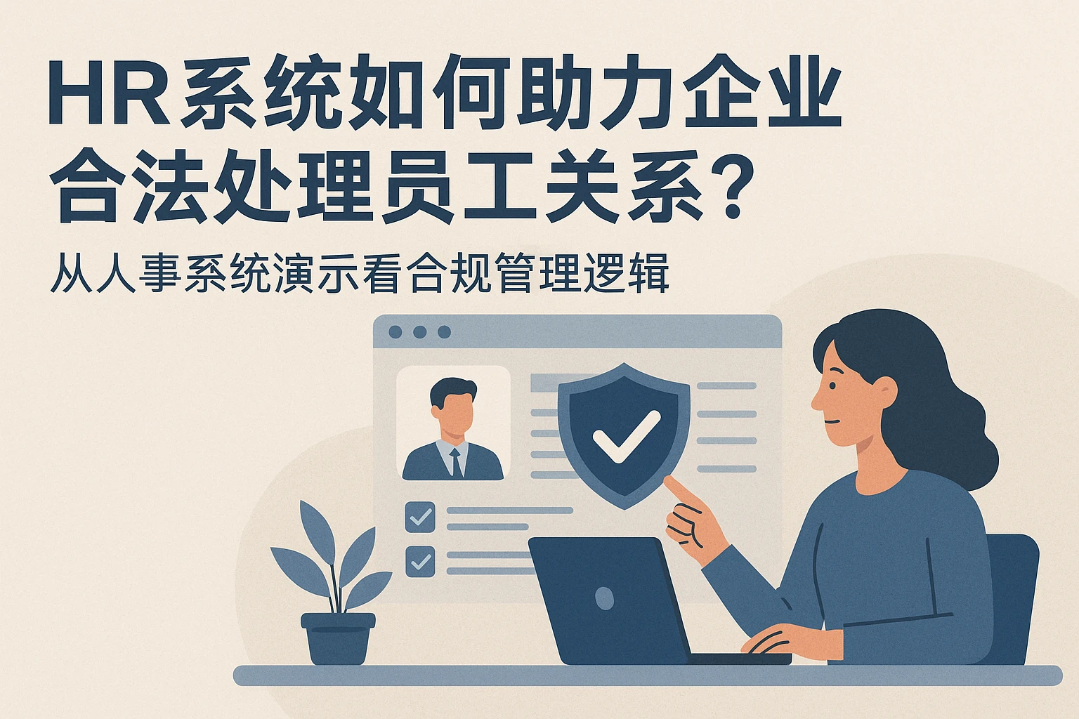 HR系统如何助力企业合法处理员工关系?从人事系统演示看合规管理逻辑