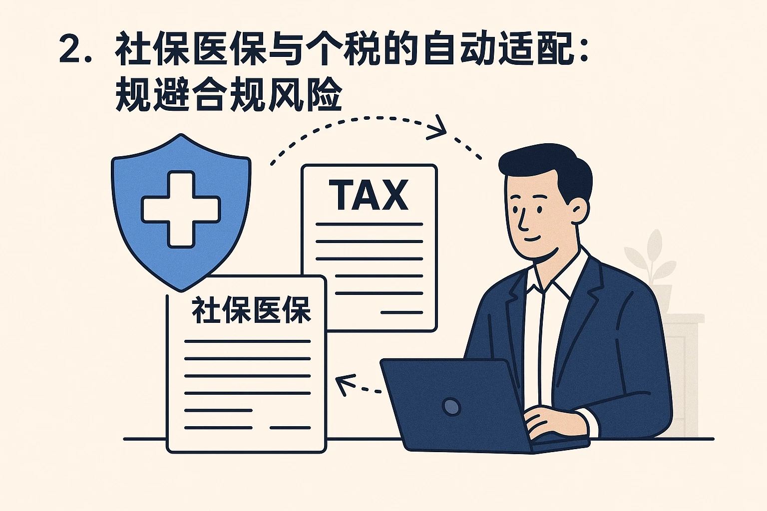 2. 社保医保与个税的自动适配：规避合规风险