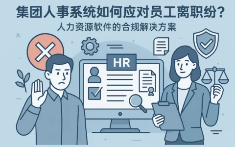 集团人事系统如何应对员工离职纠纷？人力资源软件的合规解决方案